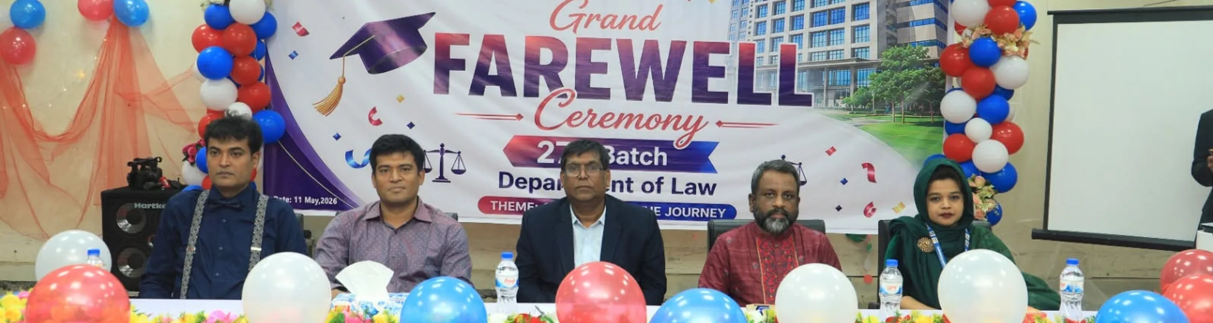 Grand Farewell Ceremony of the 27th Batch, Department of Law